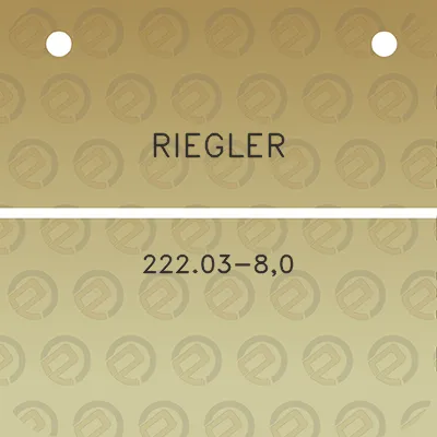 riegler-22203-80