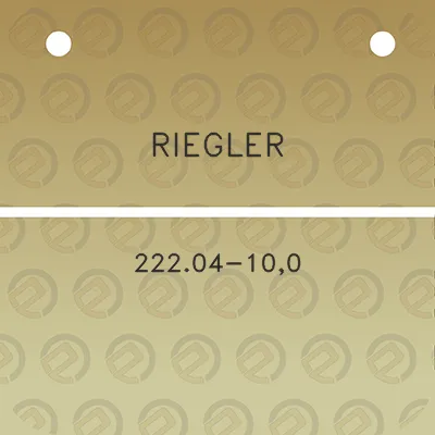 riegler-22204-100