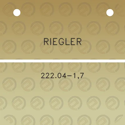 riegler-22204-17