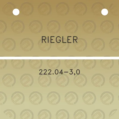 riegler-22204-30