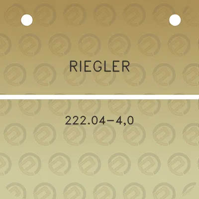 riegler-22204-40