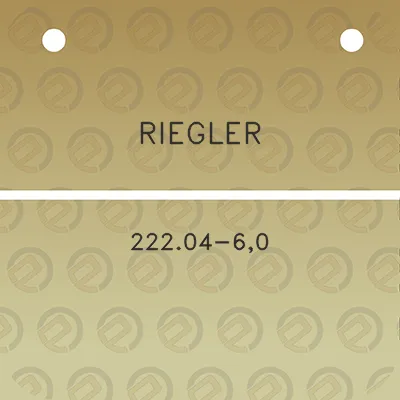 riegler-22204-60