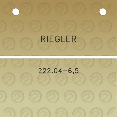 riegler-22204-65