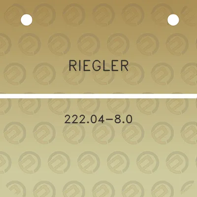 riegler-22204-80