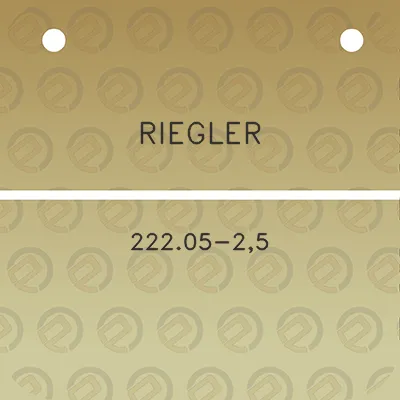 riegler-22205-25