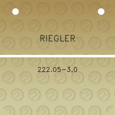 riegler-22205-30