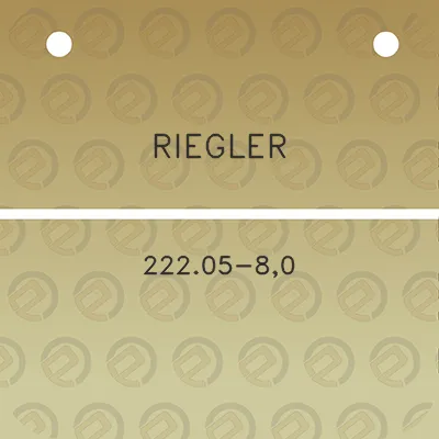 riegler-22205-80