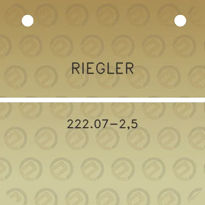 riegler-22207-25