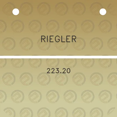 riegler-22320