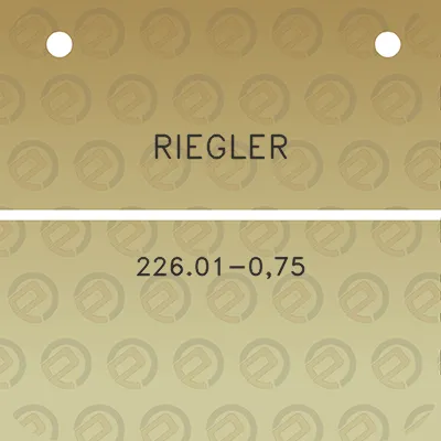 riegler-22601-075