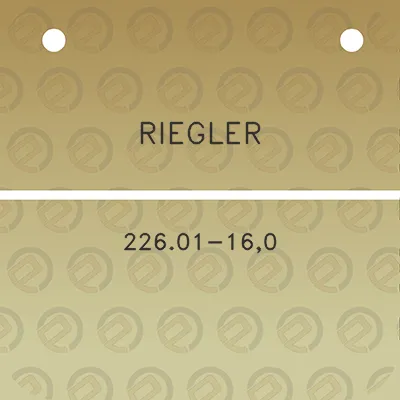 riegler-22601-160