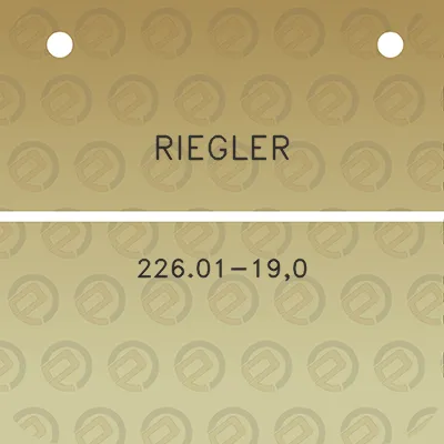 riegler-22601-190