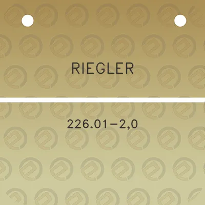 riegler-22601-20