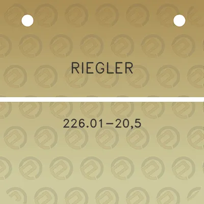 riegler-22601-205