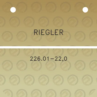 riegler-22601-220