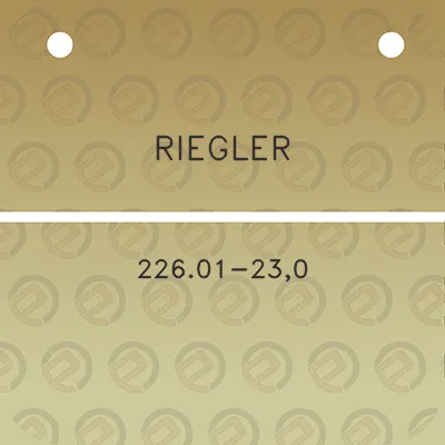 riegler-22601-230