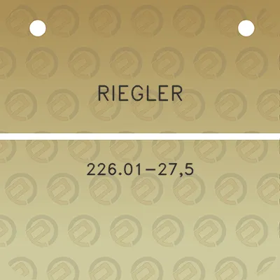 riegler-22601-275