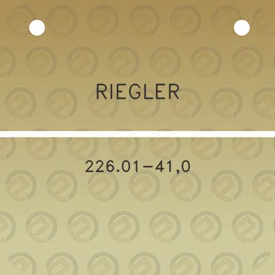 riegler-22601-410