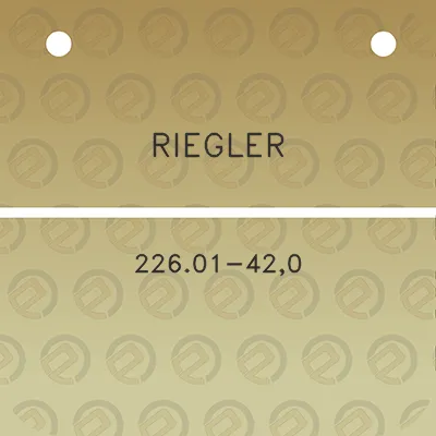 riegler-22601-420