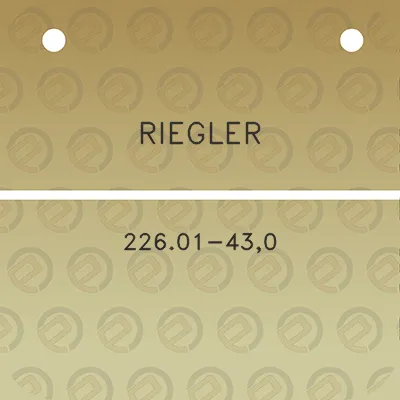 riegler-22601-430