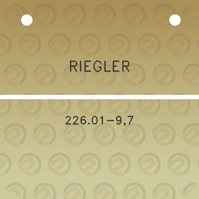 riegler-22601-97