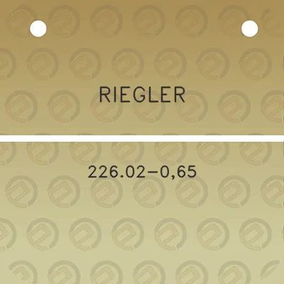 riegler-22602-065