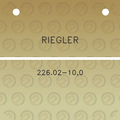 riegler-22602-100