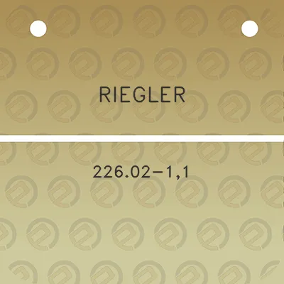 riegler-22602-11