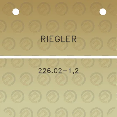 riegler-22602-12