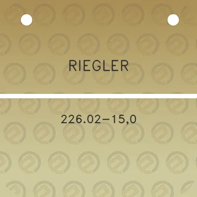 riegler-22602-150