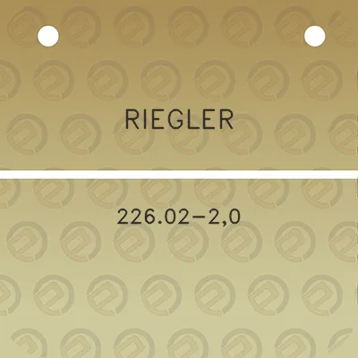 riegler-22602-20