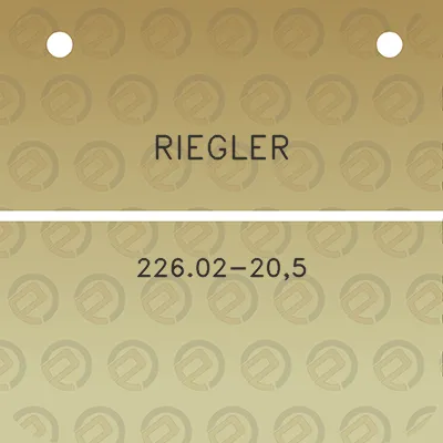 riegler-22602-205