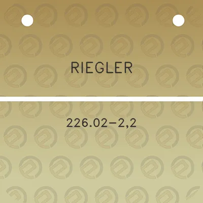 riegler-22602-22