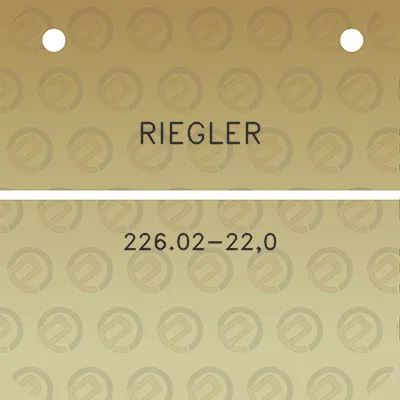 riegler-22602-220