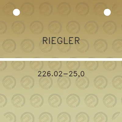 riegler-22602-250