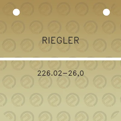 riegler-22602-260