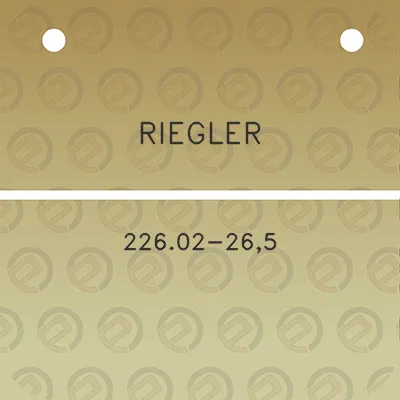 riegler-22602-265