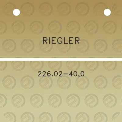 riegler-22602-400