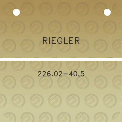 riegler-22602-405