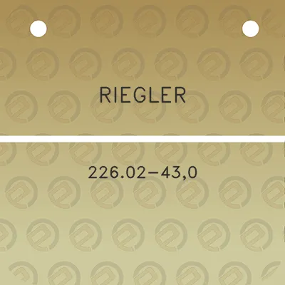 riegler-22602-430