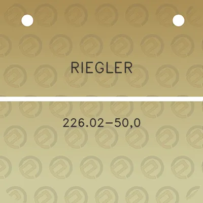 riegler-22602-500