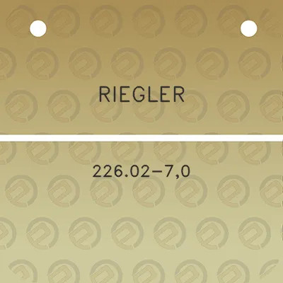 riegler-22602-70