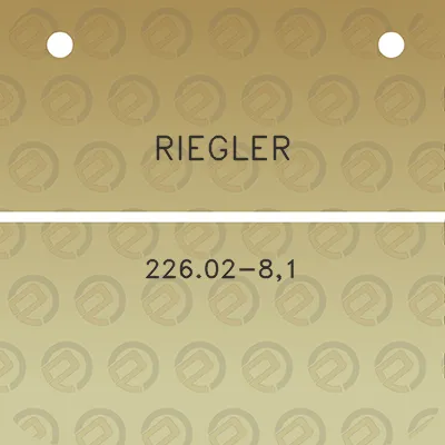 riegler-22602-81