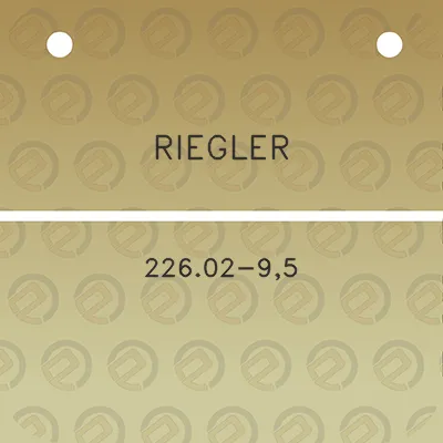 riegler-22602-95