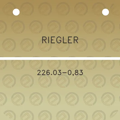 riegler-22603-083