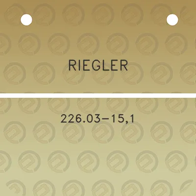 riegler-22603-151