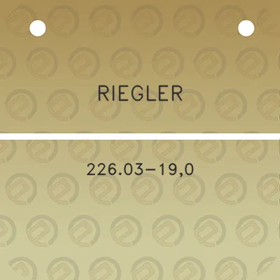 riegler-22603-190