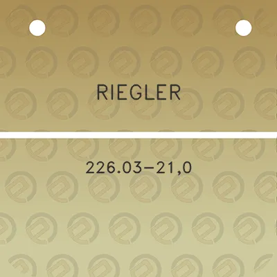 riegler-22603-210