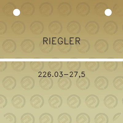 riegler-22603-275