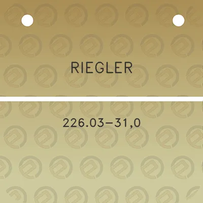 riegler-22603-310